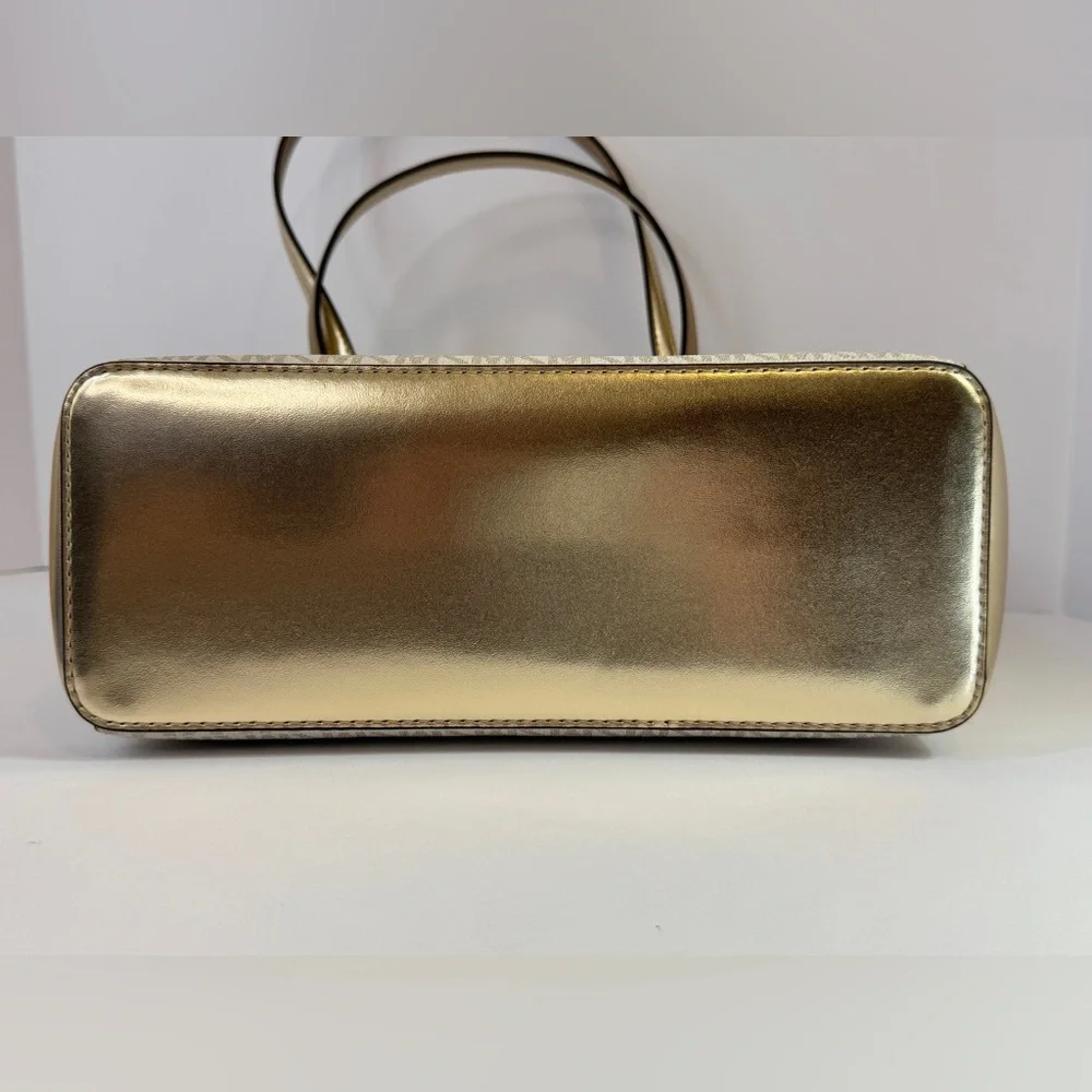 Michael Kors Charlotte Large Pale Gold Tote Bag